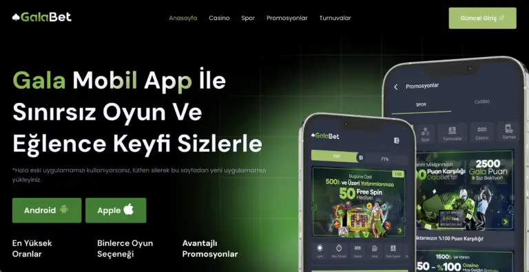 Galabet mobil oyun deneyimi